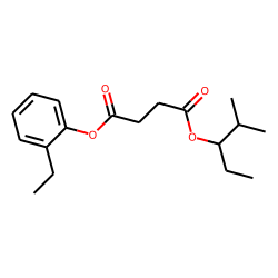 Succinic acid, 2-methylpent-3-yl 2-ethylphenyl ester