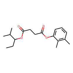 Succinic acid, 2-methylpent-3-yl 2,3-dimethylphenyl ester