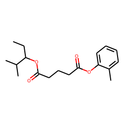 Glutaric acid, 2-methylpent-3-yl 2-methylphenyl ester