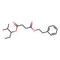 Succinic acid, 2-methylpent-3-yl phenethyl ester