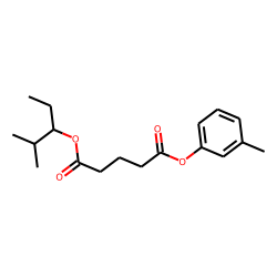 Glutaric acid, 2-methylpent-3-yl 3-methylphenyl ester