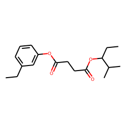 Succinic acid, 2-methylpent-3-yl 3-ethylphenyl ester