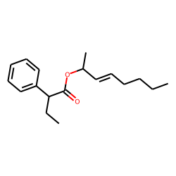Butyric acid, 2-phenyl-, oct-3-en-2-yl ester