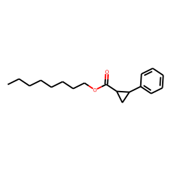 Cyclopropanecarboxylic acid, trans-2-phenyl-, octyl ester