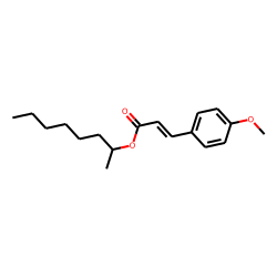2-Propenoic acid, 3-(4-methoxyphenyl)-, 2-octyl ester