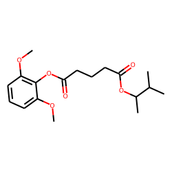 Glutaric acid, 3-methylbut-2-yl 2,6-dimethoxyphenyl ester