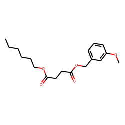 Succinic acid, hexyl 3-methoxybenzyl ester