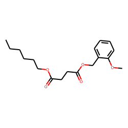 Succinic acid, hexyl 2-methoxybenzyl ester