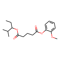 Glutaric acid, 2-methylpent-3-yl 2-methoxyphenyl ester