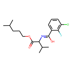 L-Valine, N-(3-chloro-2-fluorobenzoyl)-, isohexyl ester