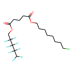 Glutaric acid, 2,2,3,3,4,4,5,5-octafluoropentyl 8-chlorooctyl ester