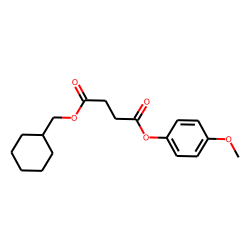 Succinic acid, cyclohexylmethyl 4-methoxyphenyl ester