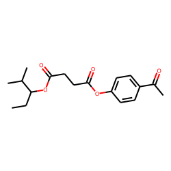Succinic acid, 2-methylpent-3-yl 4-acetylphenyl ester