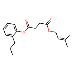 Succinic acid, 3-methylbut-2-en-1-yl 2-propylphenyl ester
