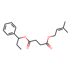Succinic acid, 3-methylbut-2-en-1-yl 1-phenylpropyl ester