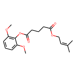 Glutaric acid, 3-methylbut-2-en-1-yl 2,6-dimethoxyphenyl ester
