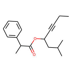 Hydratropic acid, 2-methyloct-5-yn-4-yl ester