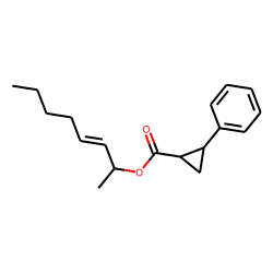 Cyclopropanecarboxylic acid, trans-2-phenyl-, oct-3-en-2-yl ester
