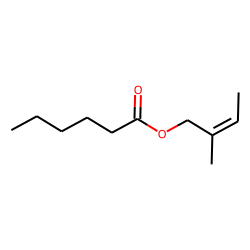 2-methyl-2-butenyl hexanoate
