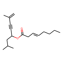 Oct-3-enoic acid, 2,7-dimethyloct-1-en-3-yn-5-yl ester