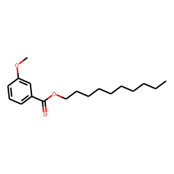 Benzoic acid, 3-methoxy-, decyl ester