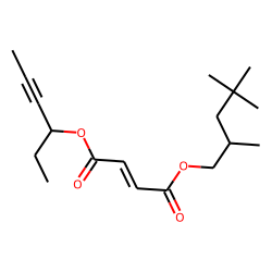Fumaric acid, 2,4,4-trimethylpentyl hex-4-yn-3-yl ester