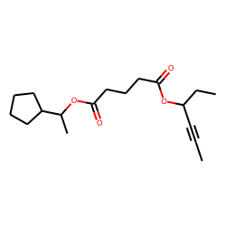 Glutaric acid, 1-cyclopentylethyl hex-4-yn-3-yl ester