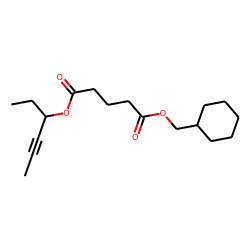Glutaric acid, cyclohexylmethyl hex-4-yn-3-yl ester
