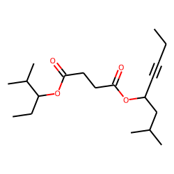 Succinic acid, 2-methylpent-3-yl 2-methyloct-5-yn-4-yl ester