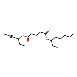 Glutaric acid, hex-4-yn-3-yl 3-octyl ester