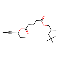 Glutaric acid, hex-4-yn-3-yl 2,4,4-trimethylpentyl ester