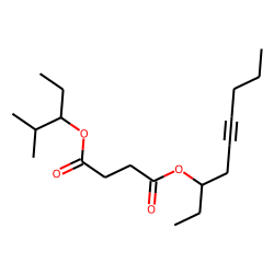 Succinic acid, 2-methylpent-3-yl non-5-yn-3-yl ester