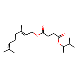 Succinic acid, 3-methylbut-2-yl geranyl ester