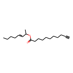 Undec-10-ynoic acid, oct-3-en-2-yl ester