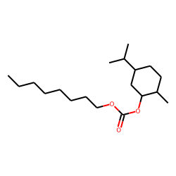 Carbonic acid, (1R)-(-)-menthyl octyl ester