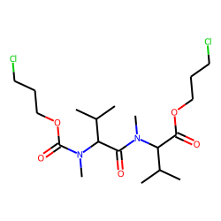 DL-Valyl-DL-Valine, N,N'-dimethyl-N'-(3-chloropropoxycarbonyl)-, 3-chloropropyl ester
