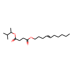 Succinic acid, 3-methylbut-2-yl dec-4-en-1-yl ester