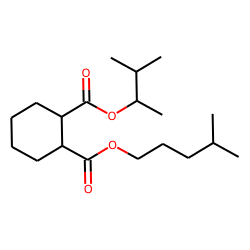 1,2-Cyclohexanedicarboxylic acid, isohexyl 3-methylbut-2-yl ester
