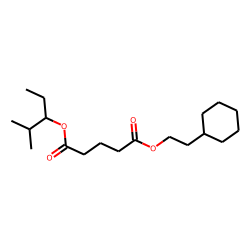Glutaric acid, 2-(cyclohexyl)ethyl 2-methylpent-3-yl ester