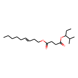 Succinic acid, 2-methylpent-3-yl non-3-en-1-yl ester