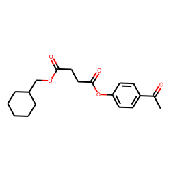 Succinic acid, cyclohexylmethyl 4-acetylphenyl ester