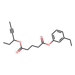 Glutaric acid, hex-4-yn-3-yl 3-ethylphenyl ester