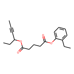 Glutaric acid, hex-4-yn-3-yl 2-ethylphenyl ester