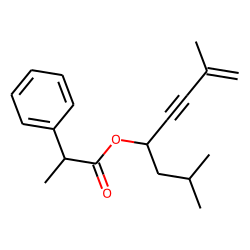 Hydratropic acid, 2,7-dimethyloct-1-en-3-yn-5-yl ester