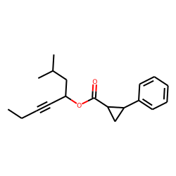 Cyclopropanecarboxylic acid, trans-2-phenyl-, 2-methyloct-5-en-4-yl ester