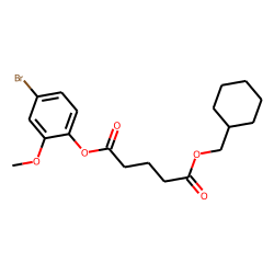 Glutaric acid, cyclohexylmethyl 4-bromo-2-methoxyphenyl ester