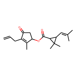 Cyclopropanecarboxylic acid, 2,2-dimethyl-3-(2-methyl-1-propenyl)-, 2-methyl-4-oxo-3-(2-propenyl)-2-cyclopenten-1-yl ester