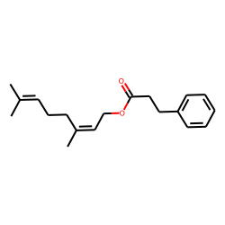 Benzenepropanoic acid, 3,7-dimethylocta-2,6-dienyl ester