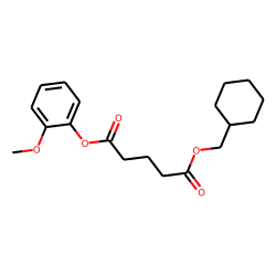 Glutaric acid, cyclohexylmethyl 2-methoxyphenyl ester