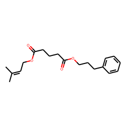 Glutaric acid, 3-methylbut-2-en-1-yl 3-phenylpropyl ester